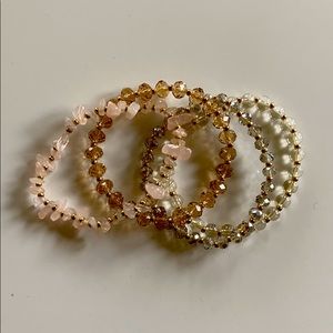 Loft set of 4 stretch bracelets
